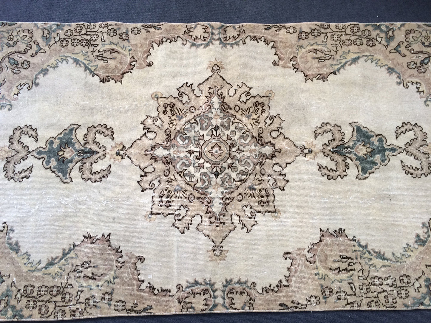 Oushak Rug Vintage Turkish Rug,Wool Rug Turkish Rug Antique Rug Rug,Handmade Oriental Rug,Persian Rug