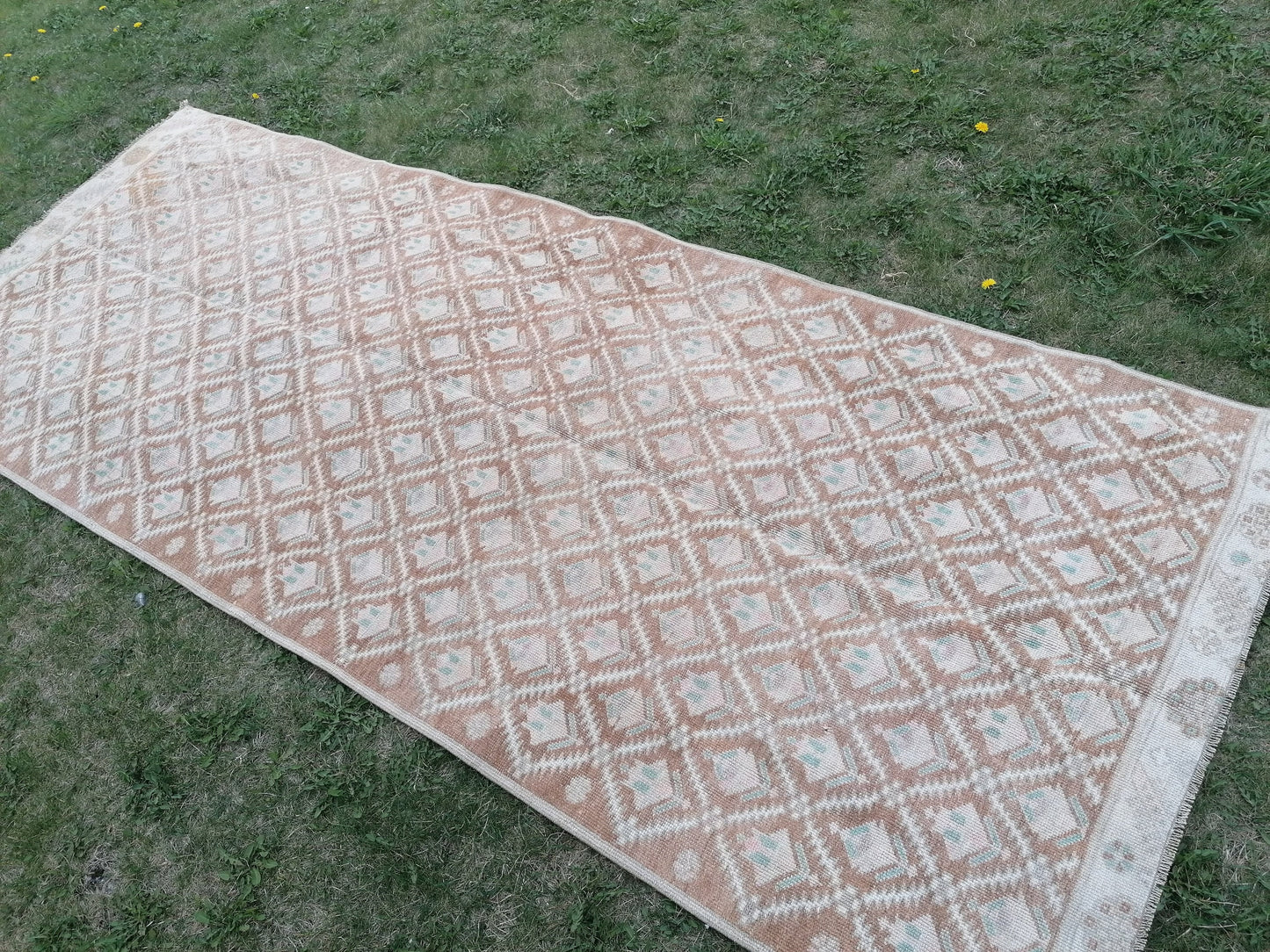 Turkısh rug vıntage rug, runner rug, vıntage turkısh runner rug, hand made wool runner rug 4'3x10'8