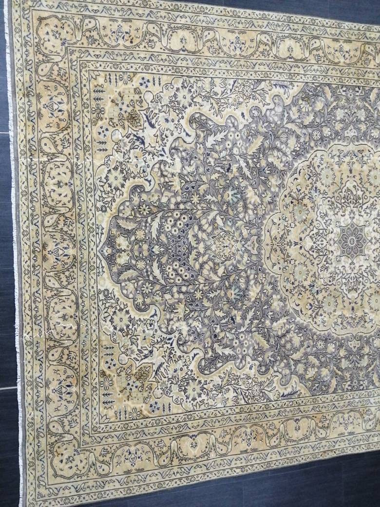 9.9 x 6.5 Large OUSHAK RUG TURKISH Oushak Rug Vintage Oushak quality Rug Vintage Runner Rug Wool Oushak Rug Hand Made Rugs Vintage Rug