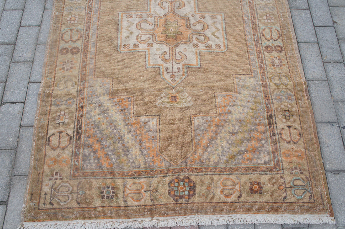 GOLDEN ROD Turkish Rug , VINTAGE Rug, Eclectic Rug, Rustic Rug,Boho Rug, Turkish Rug Farmhouse Rug, Vintage Rug Wool Rug