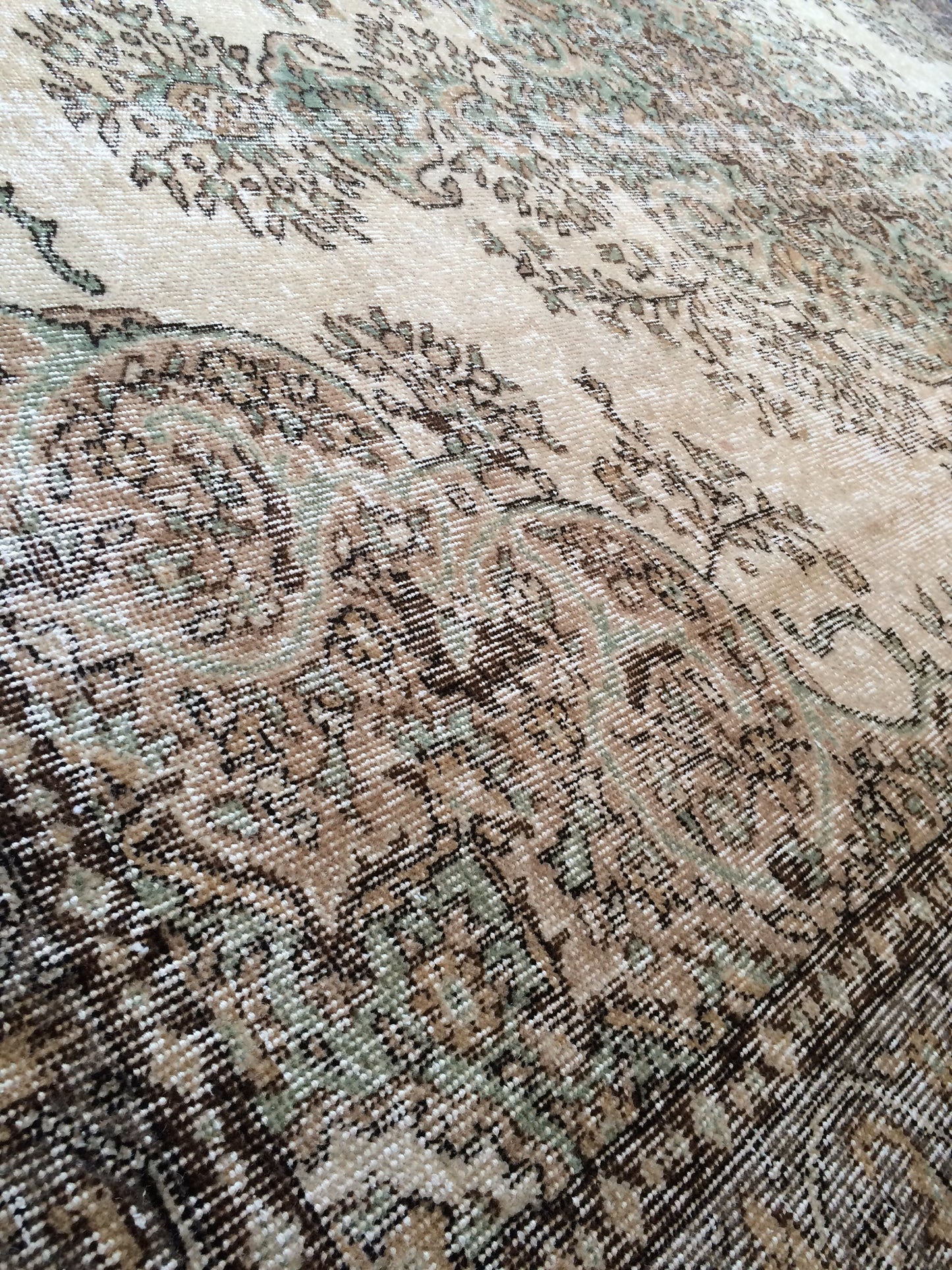 9.8 x 6.5 Large Oushak Rug, Vintage Rug Oushak Rug , Wool Rug Turkish Rugs Persian Rug Muted Persian Rug
