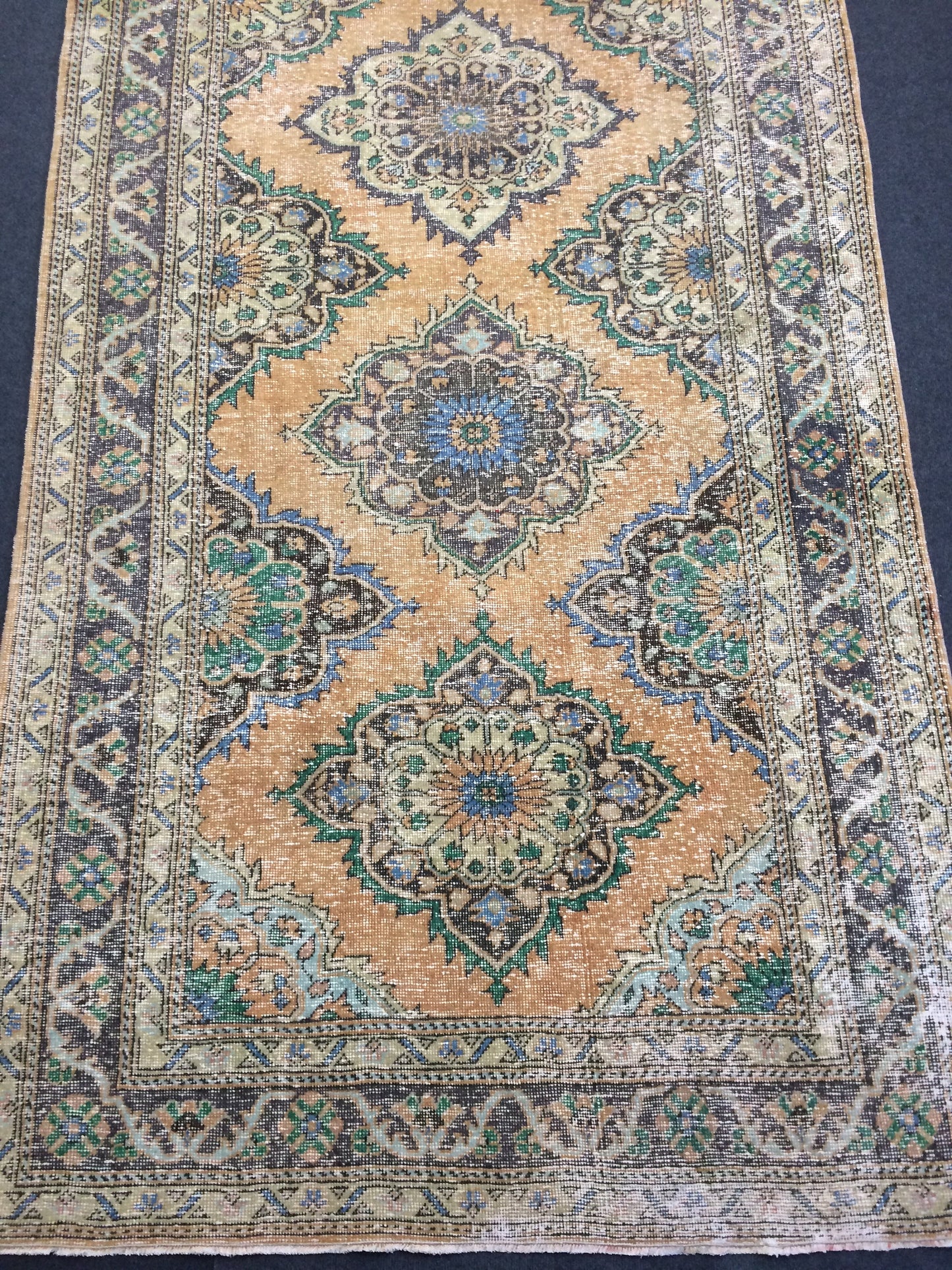12.3 x 4.8 Large Area Rug Vintage Rug Oushak Rug Turkish Rug Oriental Runner Carpet Persian Runner Rug 4.8x12.3 Runner
