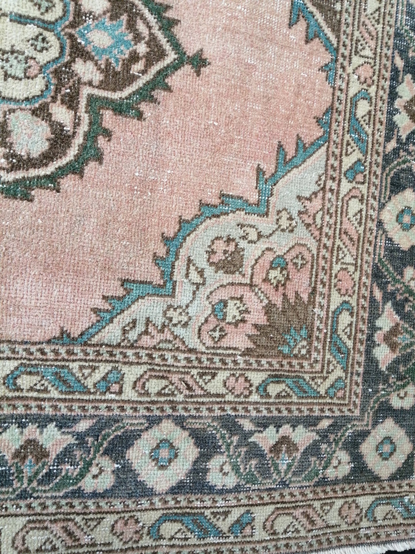 4.8 x 12.6 Oushak Runner Rug Turkish Runner Rug Vintage Runner Rug Hallway Runner Rug Kitchen Runner Rug Wool Runner Rug Wool Oriental Rug