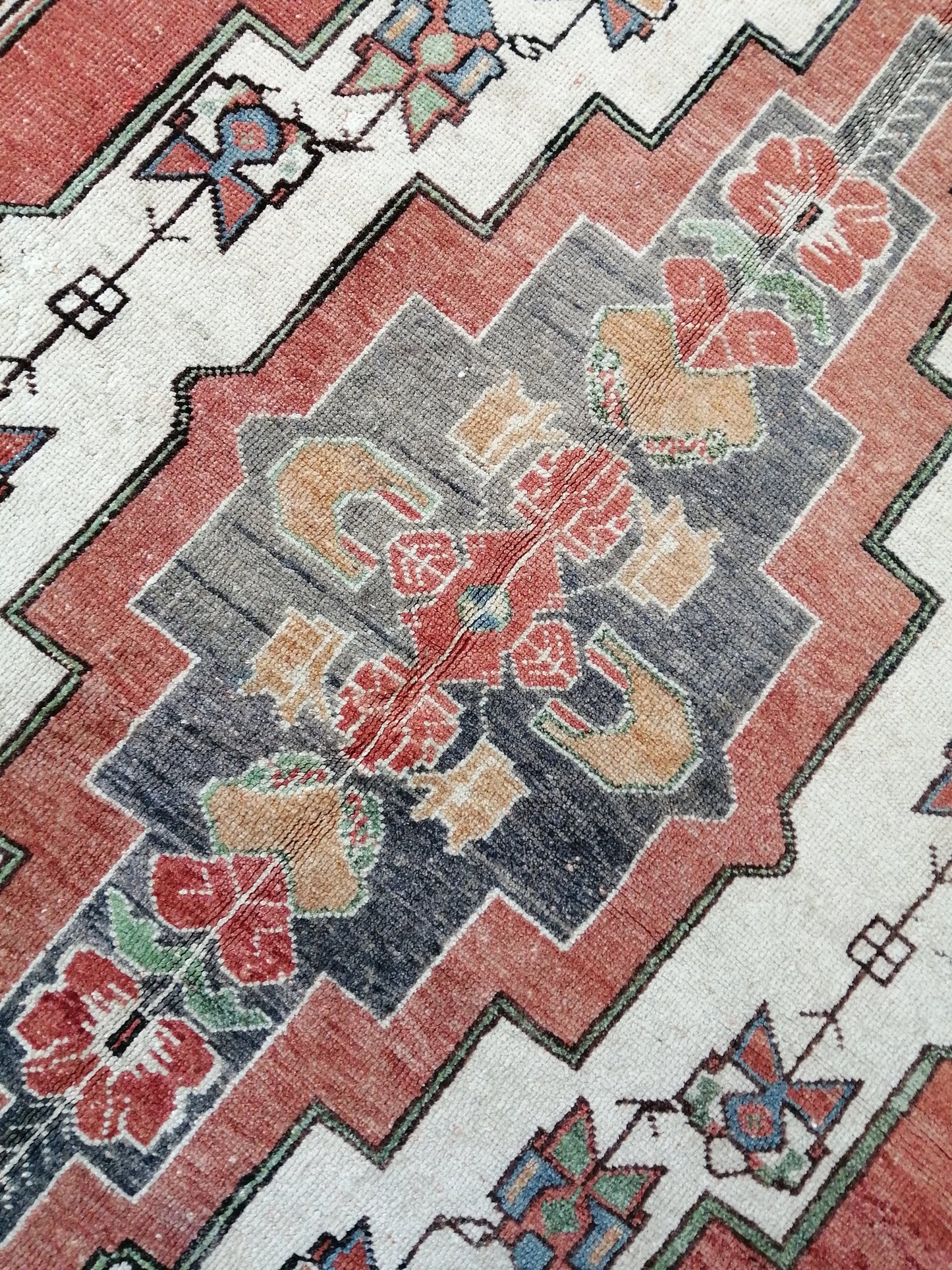 9.5 x 4.4 Oushak Rugs, Turkish Oushak Rug, Vintage Rugs, Turkish Vintage Rug large wool rug