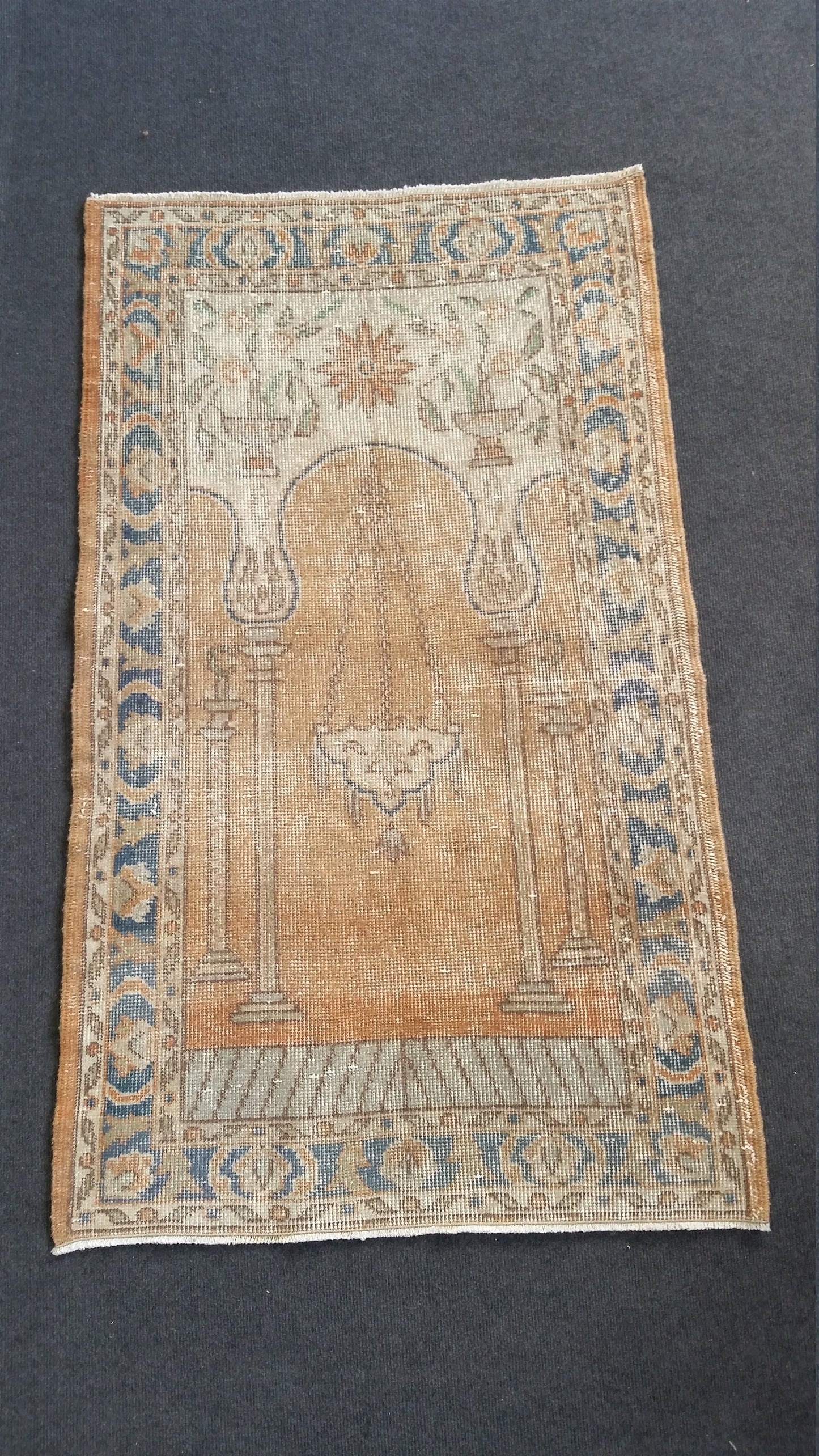 Vintage Rug Turkish Rug Oushak Rug Wool Oushak Rug Vintage Rugs Boho Rug