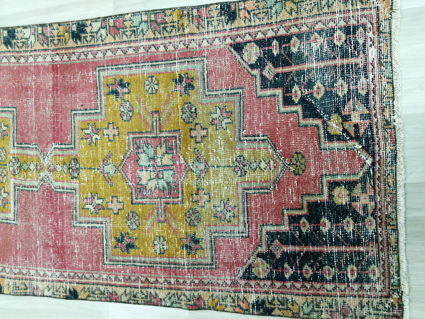 8.3 X 3.3 Rugs, Hand Made Rug, Oushak Rug, Rustic Rug, Bohemian Rug, Rug Runner, Turkish Rug, Farmhouse Rug, Vintage Rug, Wool rug