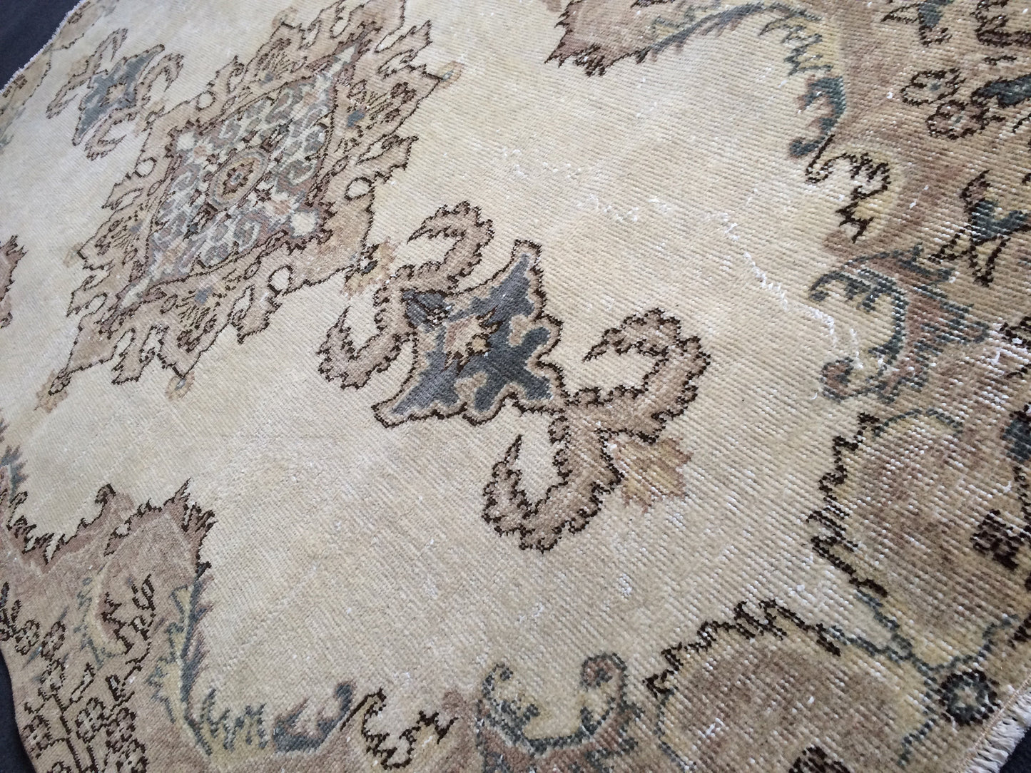 Oushak Rug Turkish Rug Hand Made Rug Wool Rug Vintage Rug Bohemian Rugs