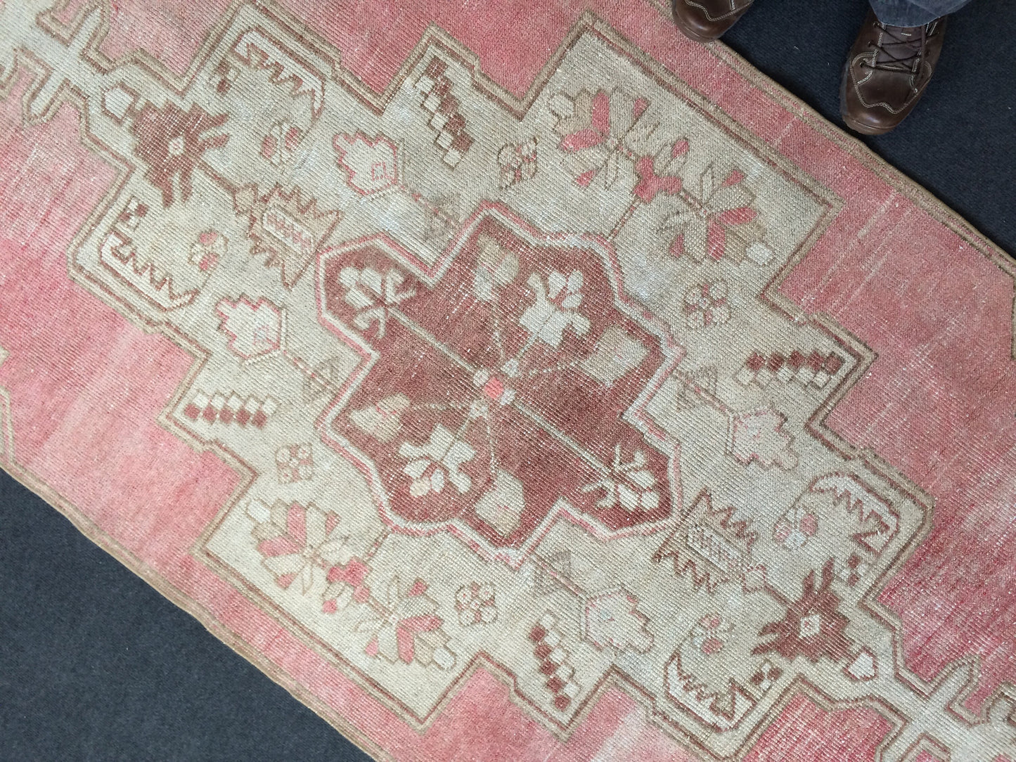 Vintage Rugs, Turkish Rugs, Minimalist Rugs, Bohemian Rugs, Area Rugs, Oushak Rugs, Wool Rugs, Weaving Rugs, Ethnic Rugs, 8.4 x 4 Feet Rugs