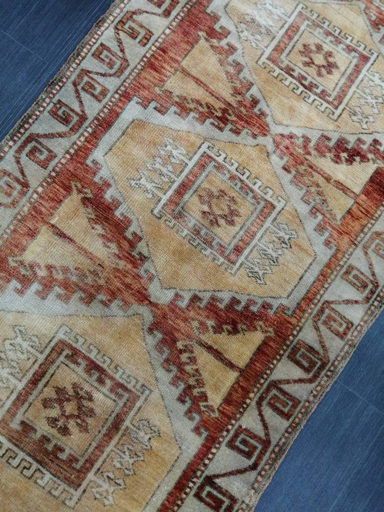 WOOL RUGS, 6 x 3.2 Vintage Rug Turkish Oushak Rug, Hand Made Rug, Living Room Rug, Oushak Rug, Farmhouse Rug, Oriental Rug,