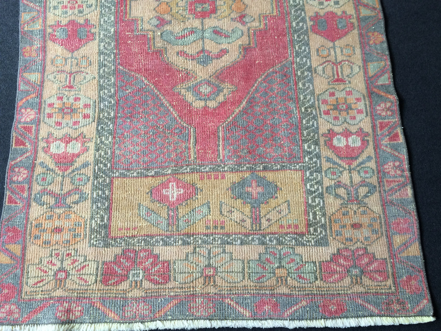 Wool Rugs Vintage Rugs TURKISH HAND MADE Rugs Vintage Turkish Rugs Oushak Rug Traditional Rug, Turkish Oushak Rug, Vintage Oushak Rug