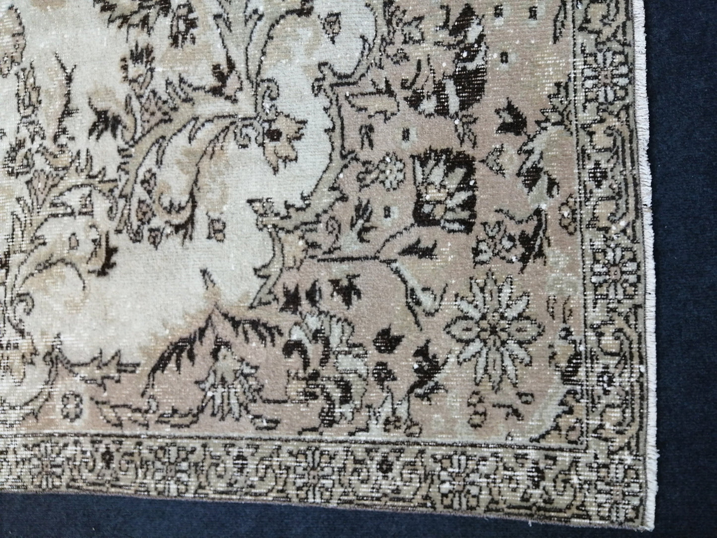 10 x 6.4 Floral Rugs, Hand Made Rug, Oushak Rug, Rustic Rug, Bohemian Rug, Muted Rug , Turkish Rug, Farmhouse Rug, Vintage Rug, Wool rug