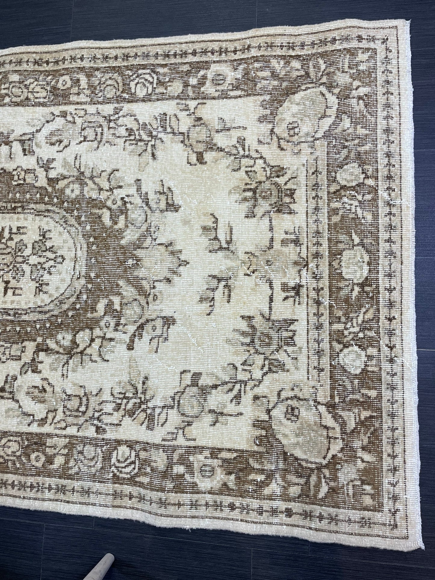 Neutral Rug, Persian RUG, Oushak 4x7 Rug, TURKISH Rug, Handknotted Rug, Oriental Rug, Vintage Rug, Handmade Rug, Antique Rug, woven rug.