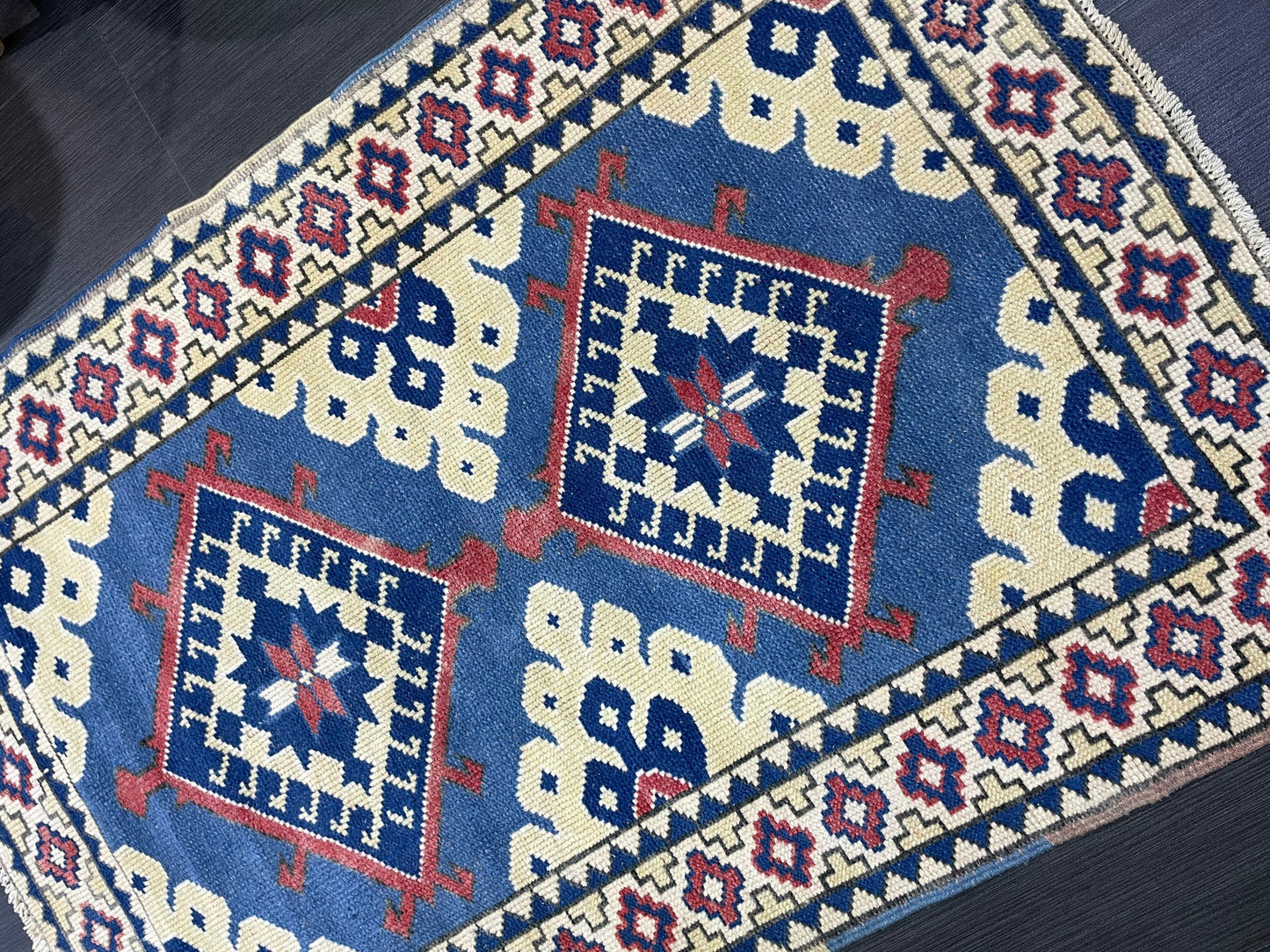 TURKISH Rug, Vintage Wool 3.3 x 4.9 Rug, Oushak Rug, Hand Knotted Rug, Anatolian Rug, Persian 100% Wool Rug, Handmade Rug