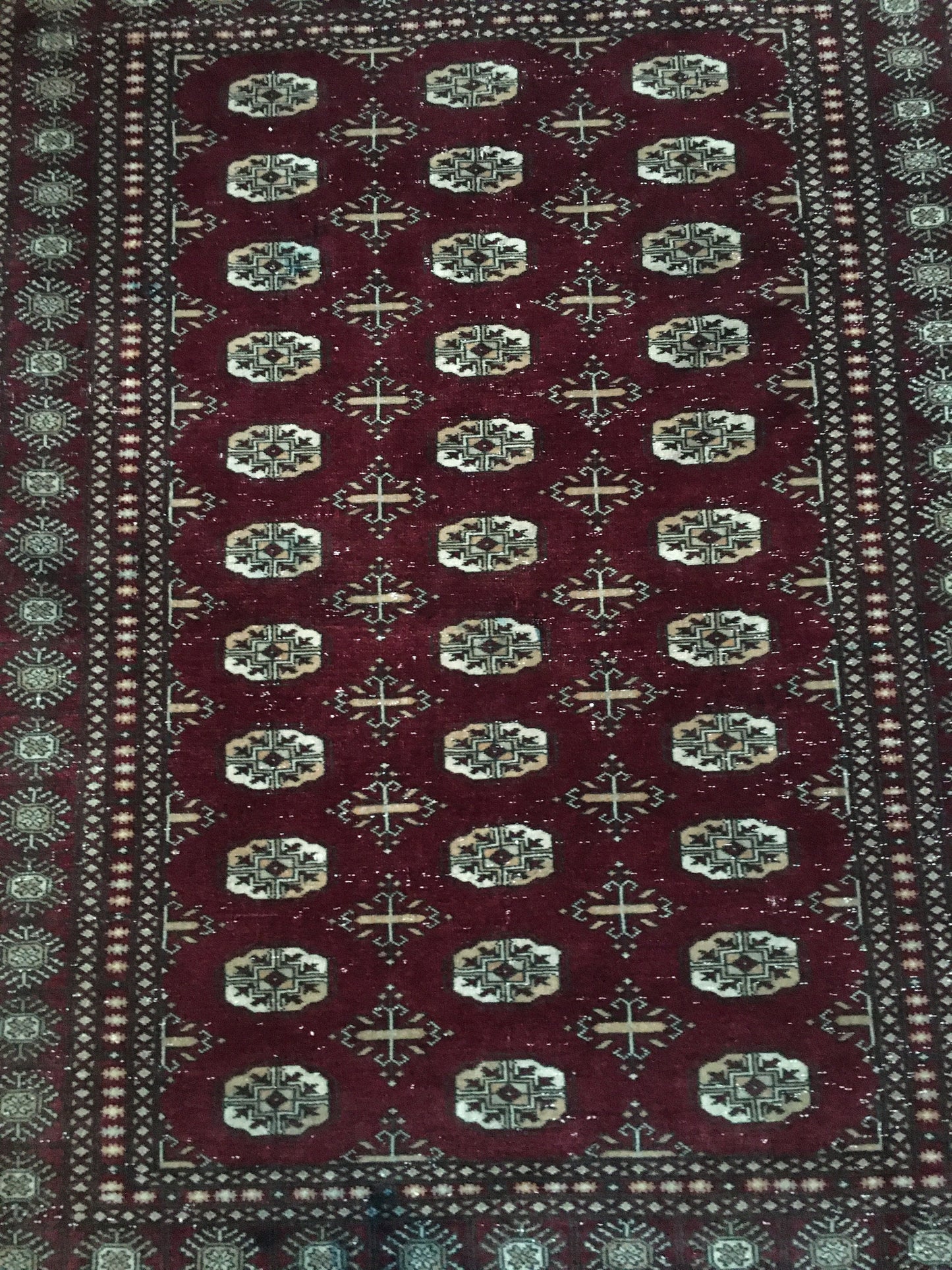 4.3x5.4 feet wool new turkish rug, handmade vintage kitchen rug, large wide living room rug, persian motif red rug, brown bedroom floor rugs