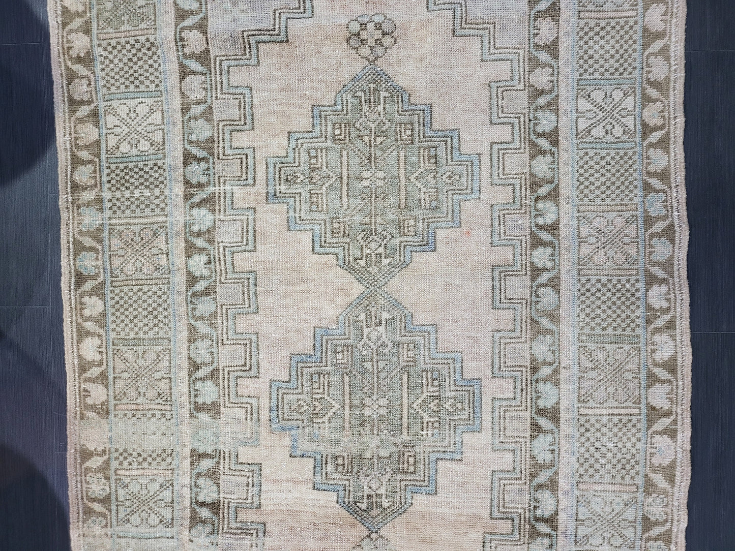 Muted Rustic Rug, Floor 3.9 x 6.4 Rug, Persian Rug, Muted Turkish Rug, Farmhouse Rug, Vintage Rug, Wool rug,Handknotted rug