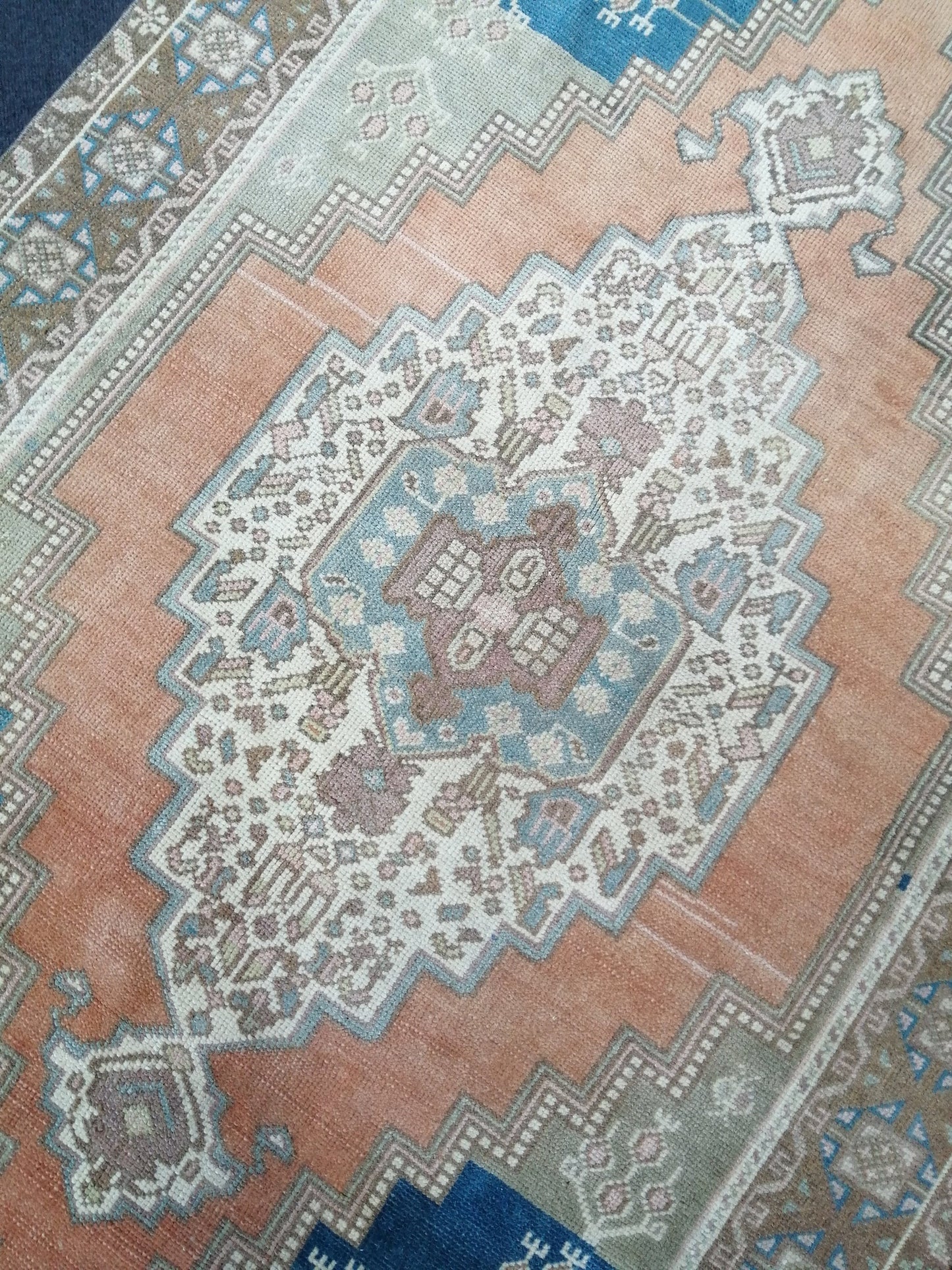 4.6 x 8.2 Wool Rugs TURKISH HAND MADE Rugs Vintage Turkish Rugs Anatolian Oushak Rug Turkish Oushak Rug, Vintage Oushak Rug, Wool Rug