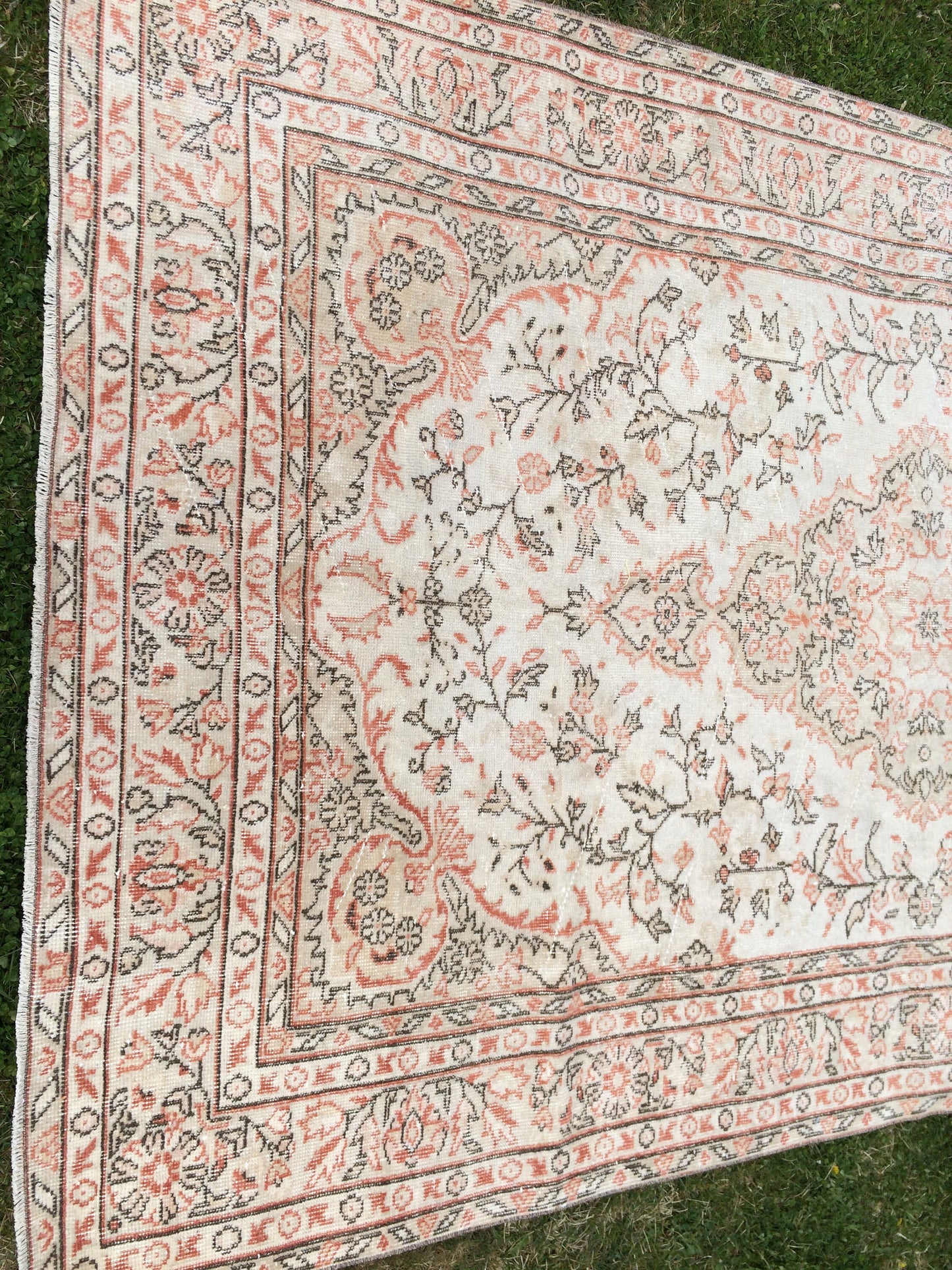 10 x 6 ft Vintage RUGS LARGE Area RUG Turkish Rugs Oushak Rugs Bohemian Rug Living Room Rug Oushak Runner Rug Hand Made Rugs