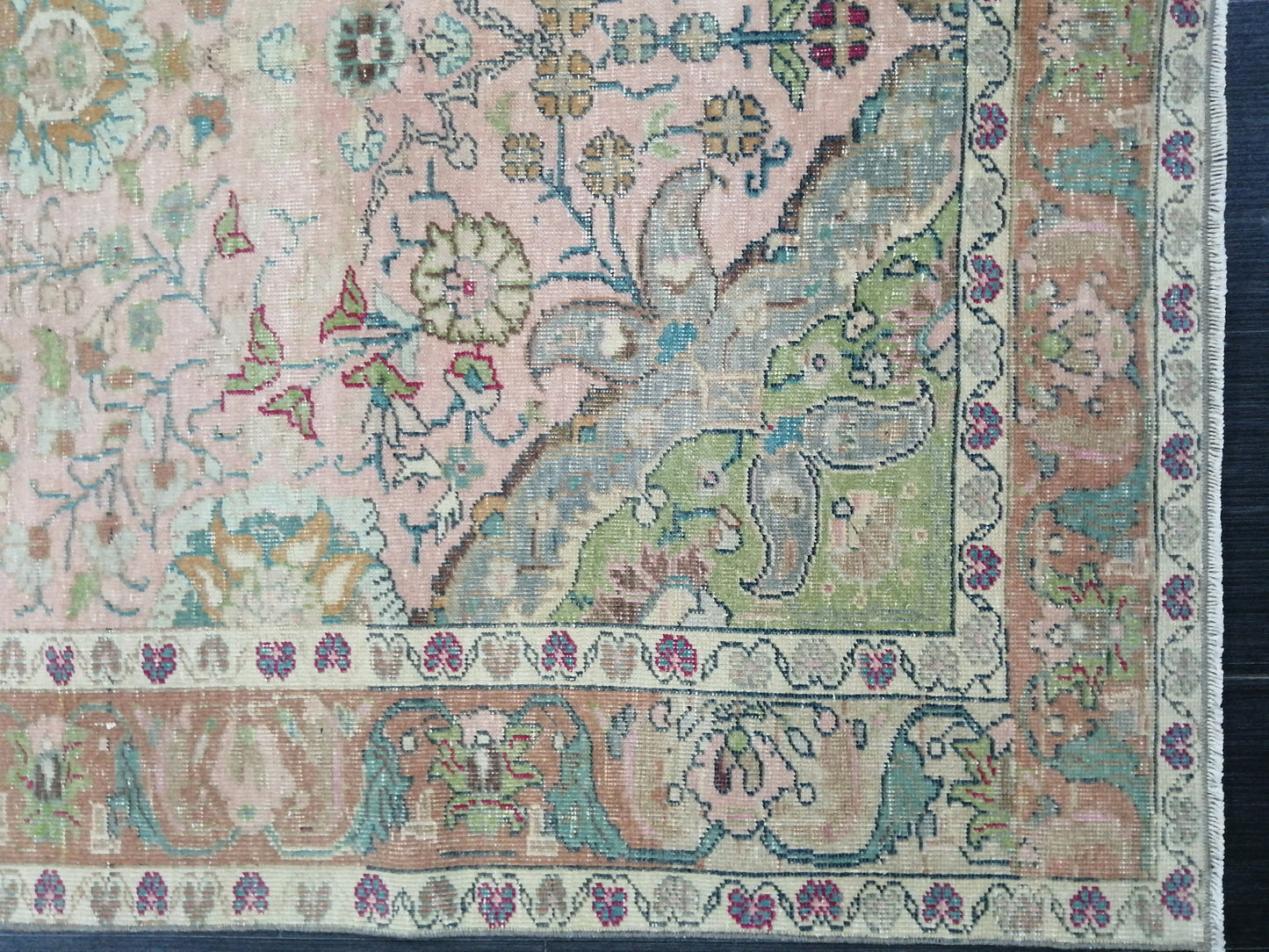 Muted Persian Rugs, 8.2 x 4.6 Wool Rug, Oushak Rug, Rustic Rug, Bohemian Rug, Farmhouse Rug, Vintage Persian Rug