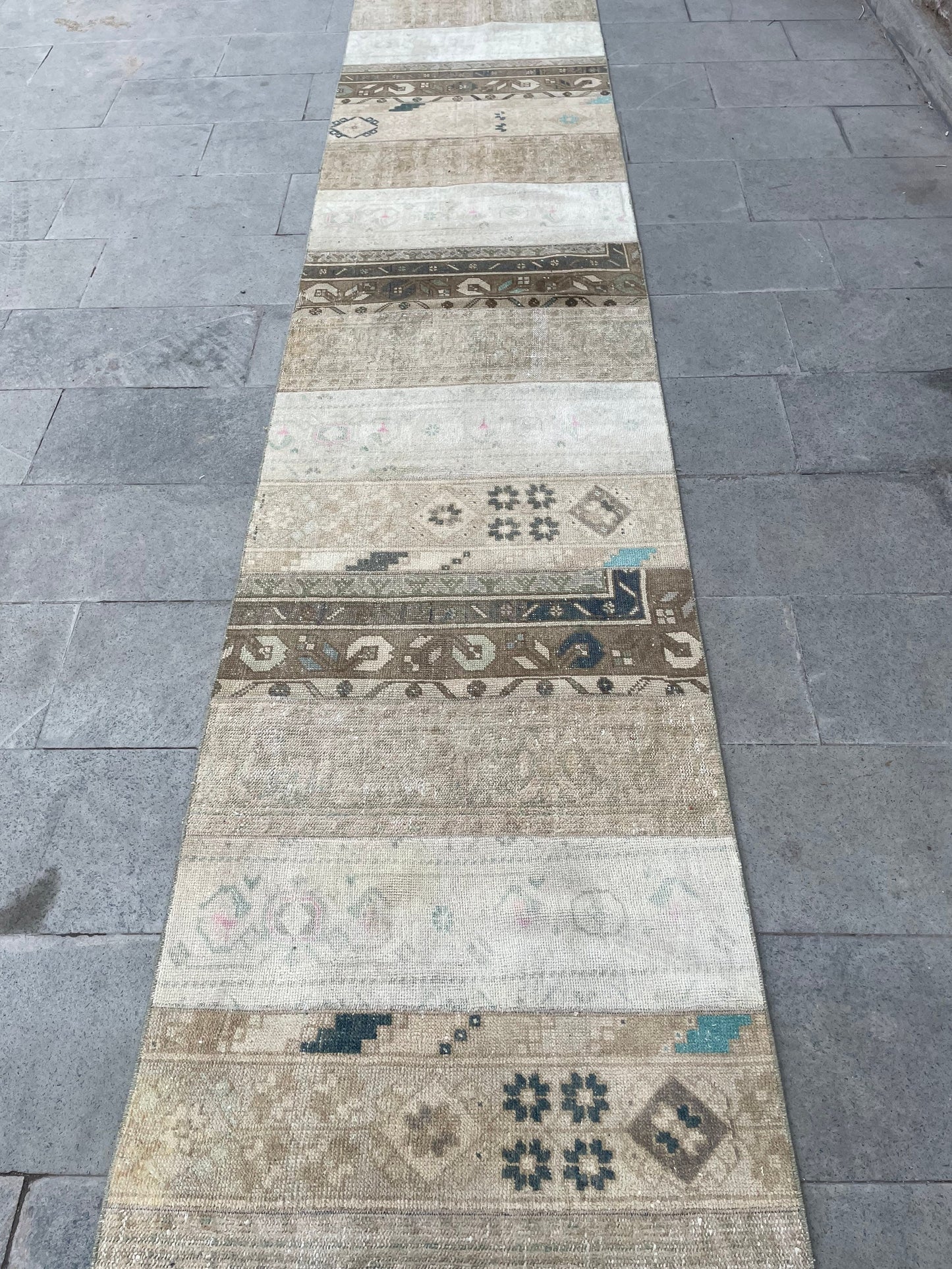 Extra Long Turkish Runner Very Long Patchwork Runner Rug 2.7 x 19.3 ft Vintage Runner Rug Oushak XL Oriental Runner Rug Staircase Runner rug