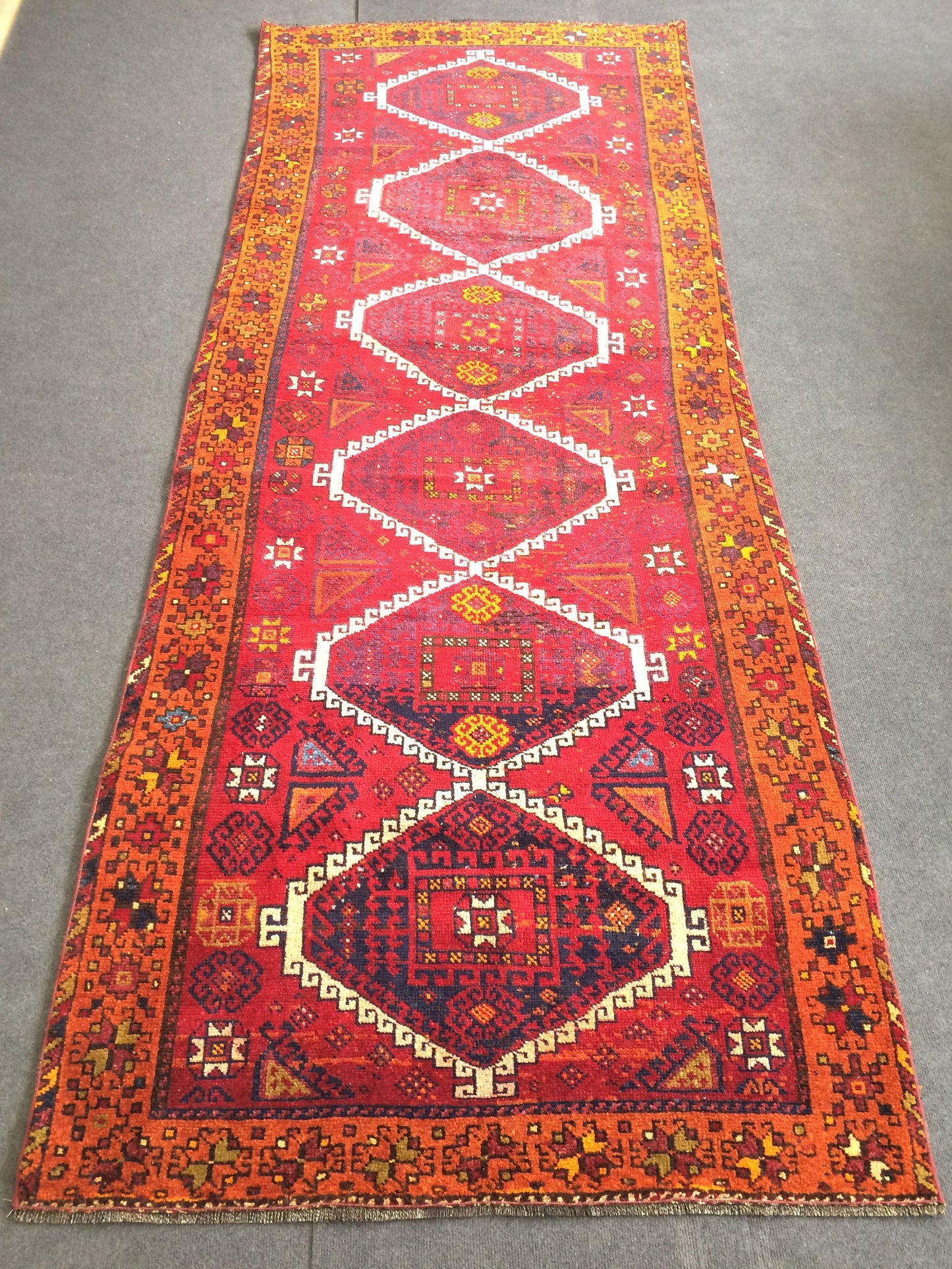 9.8 x 3.9 Persian Runner Rug Turkish Runner Rug Vintage Runner Rug Hallway Runner Rug Wool Runner Rug Wool Oushak Rug
