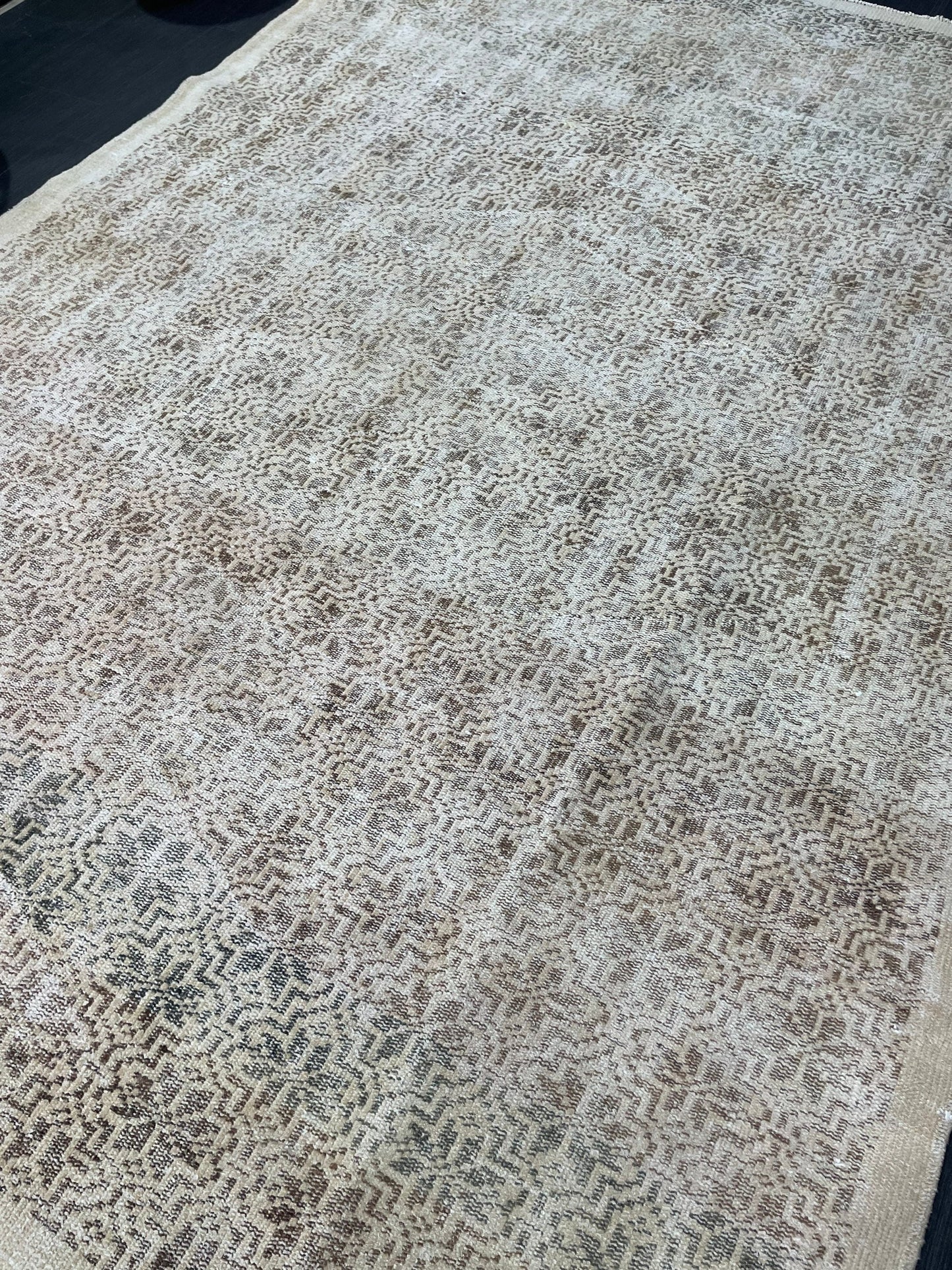 Antique WOOL RUG, Vintage 6x9 Rug, Turkish Oushak Rug, Handmade Rug, Distressed Rug, Oushak Rug, Farmhouse Rug, Oriental Rug,Rustic Rug
