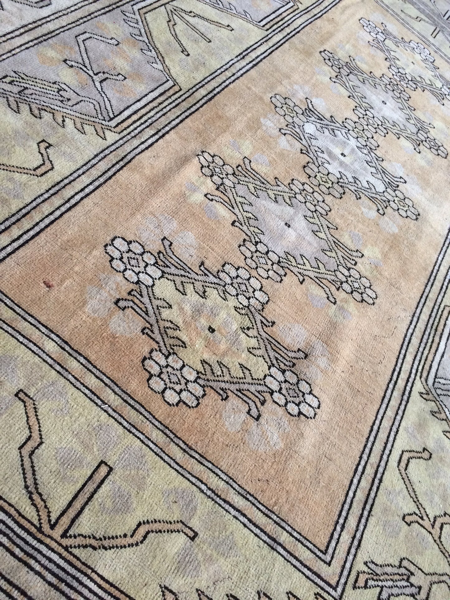 6.2 x 8.8 TURKISH RUG Oushak Rug Vintage Rug Wool Rug Hand Knotted Rug Hand Made Rug