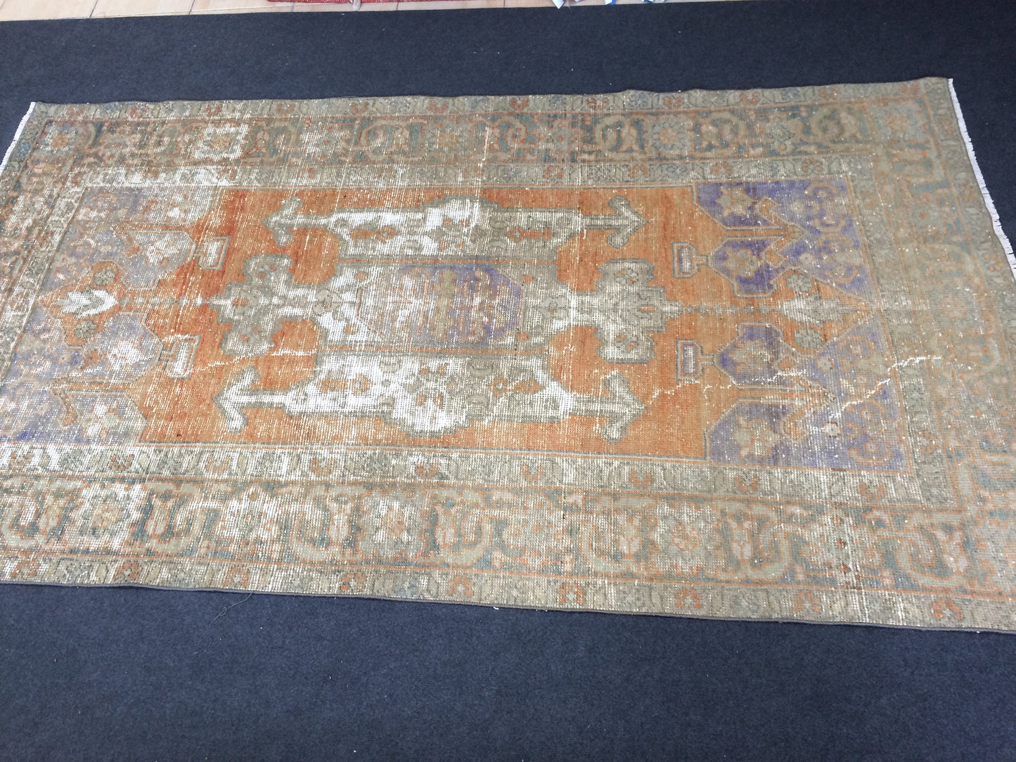 5 x 8.6 OUSHAK RUG TURKISH Oriental Rug Vintage Oushak Rug Vintage Persian Wool Rug Hand Made Rugs Vintage Turkish Rug Discounted Rugs
