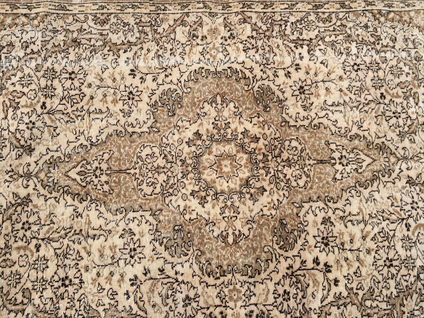 6.3 x 9.5 Vintage Oriental Large Area RUG, Turkish Rugs, Vintage Rug, Living Room Rug, Muted Persian Rug Muted Oushak Rug, Hand Knotted Rug