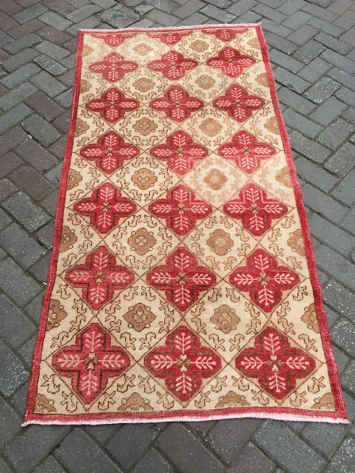 Vintage Rug Turkish Rug, Bohemian Rug Oushak Rug