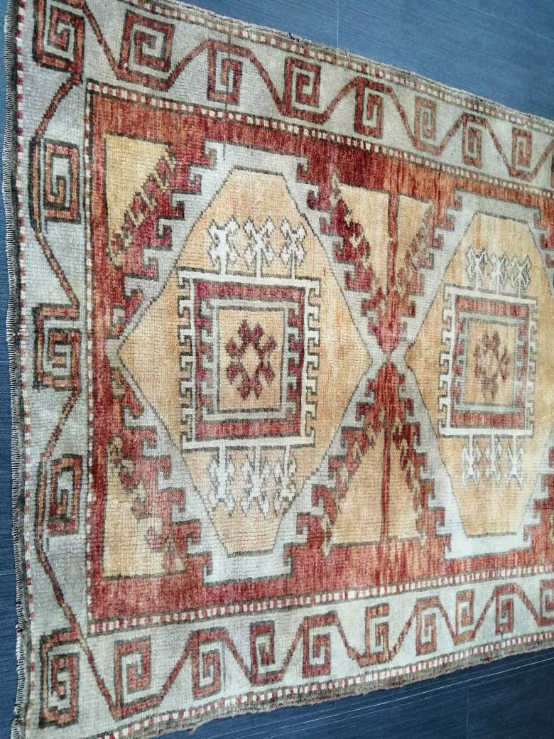 WOOL RUGS, 6 x 3.2 Vintage Rug Turkish Oushak Rug, Hand Made Rug, Living Room Rug, Oushak Rug, Farmhouse Rug, Oriental Rug,