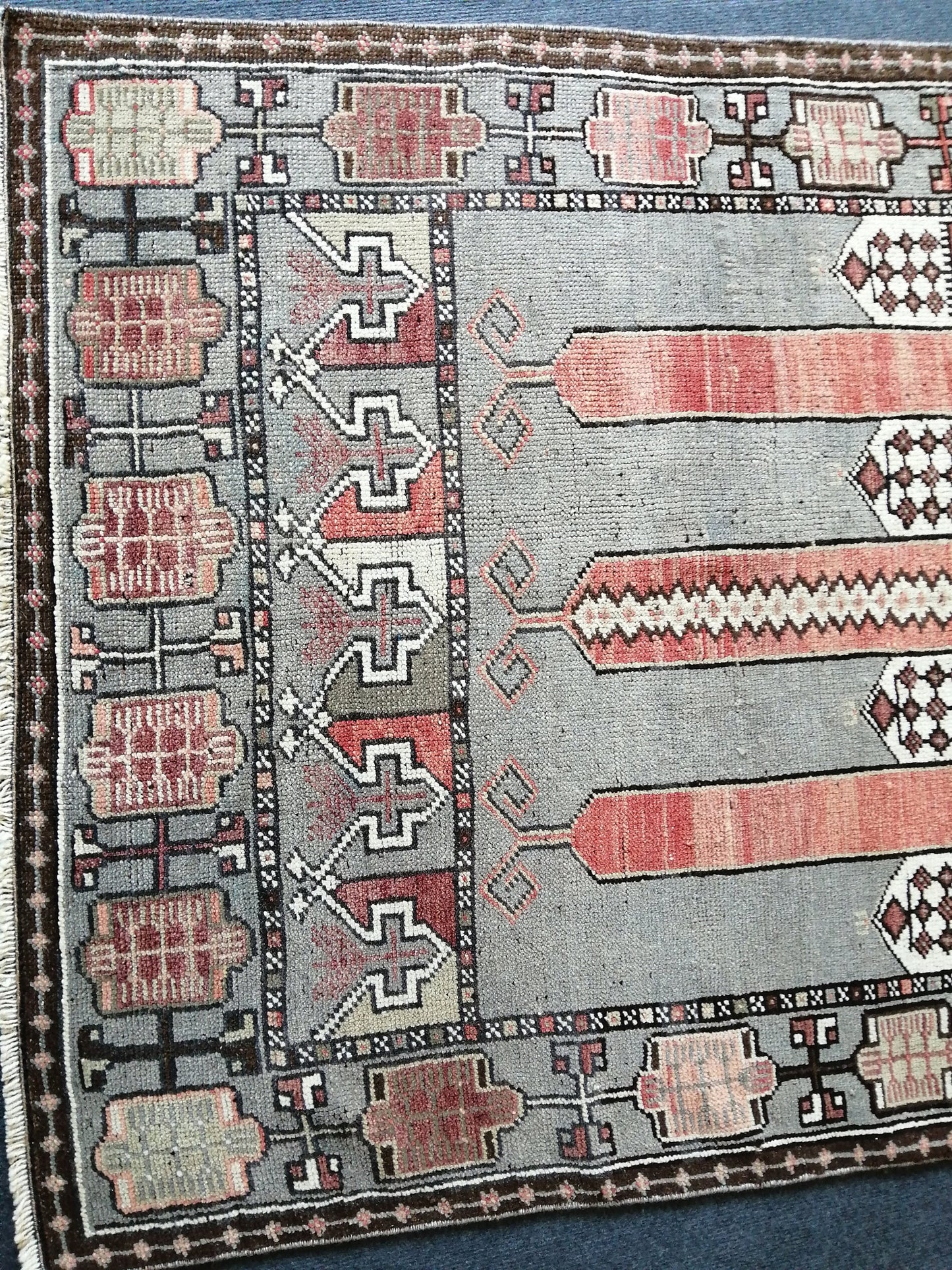 6 x 3.7 Turkish Rug, Vintage Oushak Rug, Oushak Rug, Wool Oushak Rug, Oushak Runner Rugs, Farmhouse Rug, Vintage Rug, Hand Made Rug