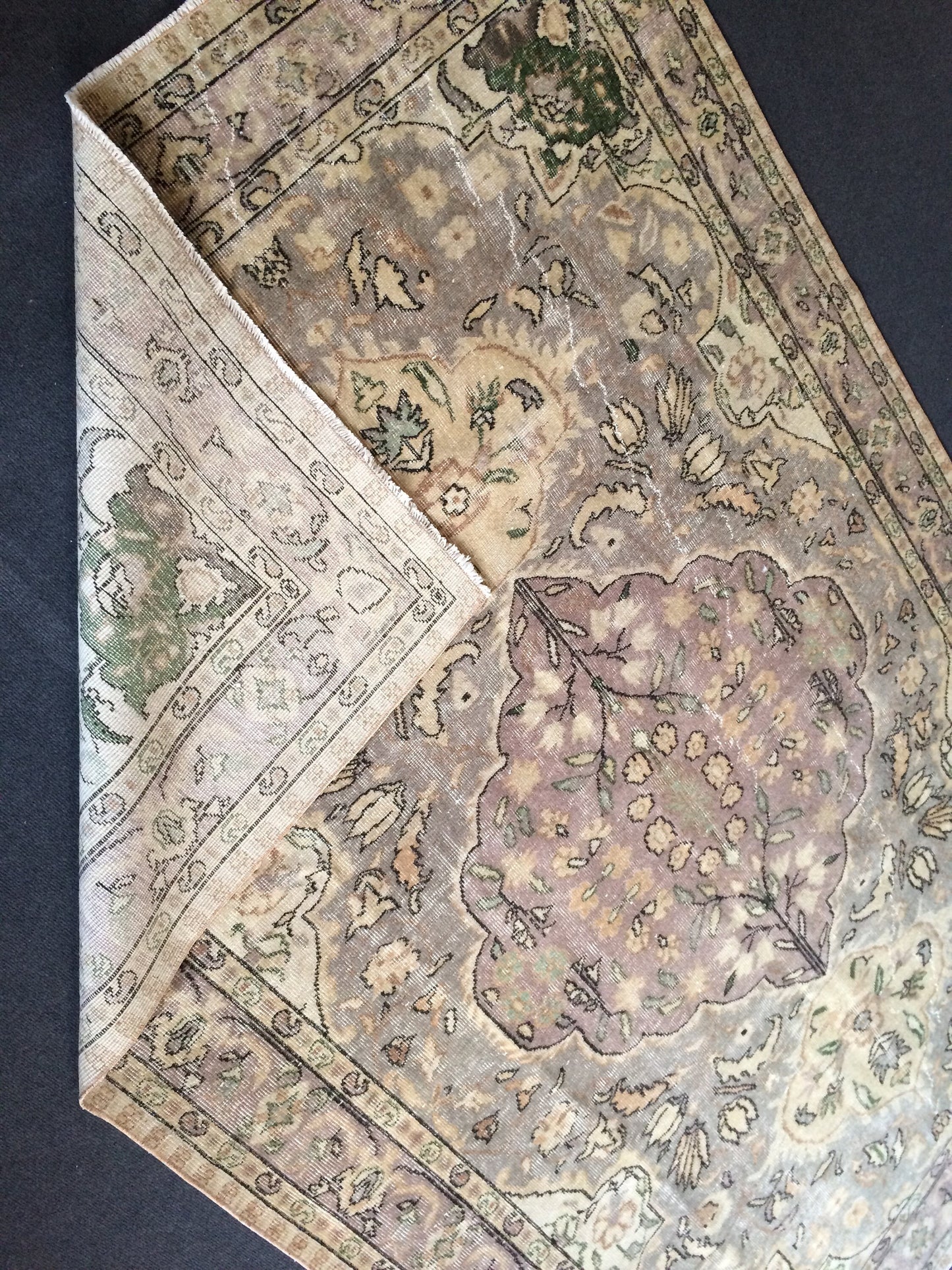 6 x 9.5 Vintage Rug, Vintage Turkish Rug, Living Room Turkish Rug, Oushak Rug, Oriental Rug