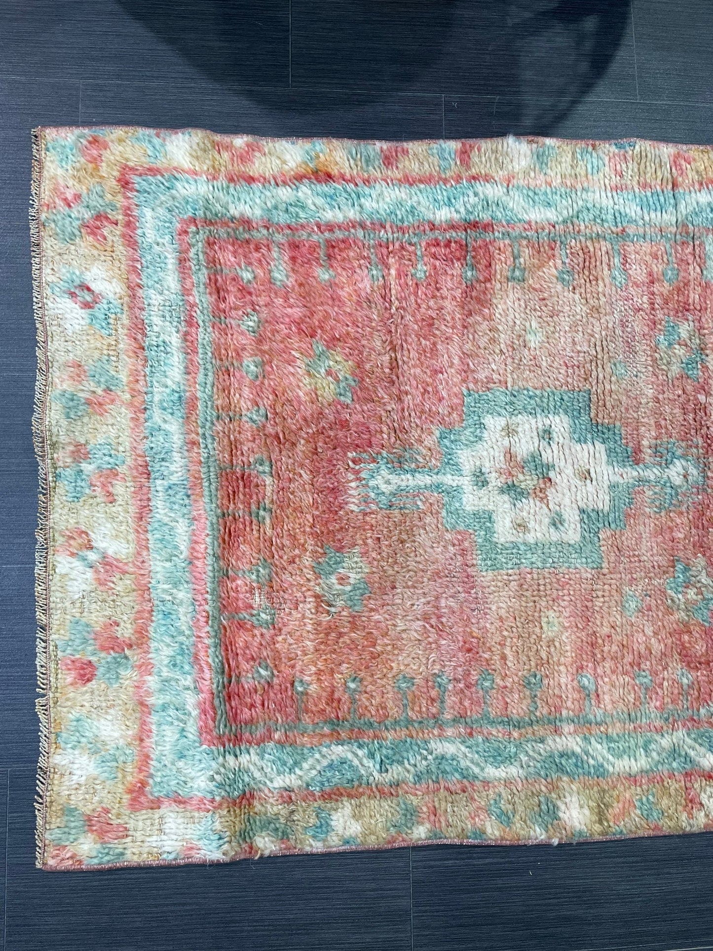Antique Wool Rug, Vintage Shaggy 3x5 Rug, High Wool Pile Rug, Plush Rug, Handmade Rug, Hand Knotted Rug, Turkish Rug, Nomad Rug, Rear Rug,