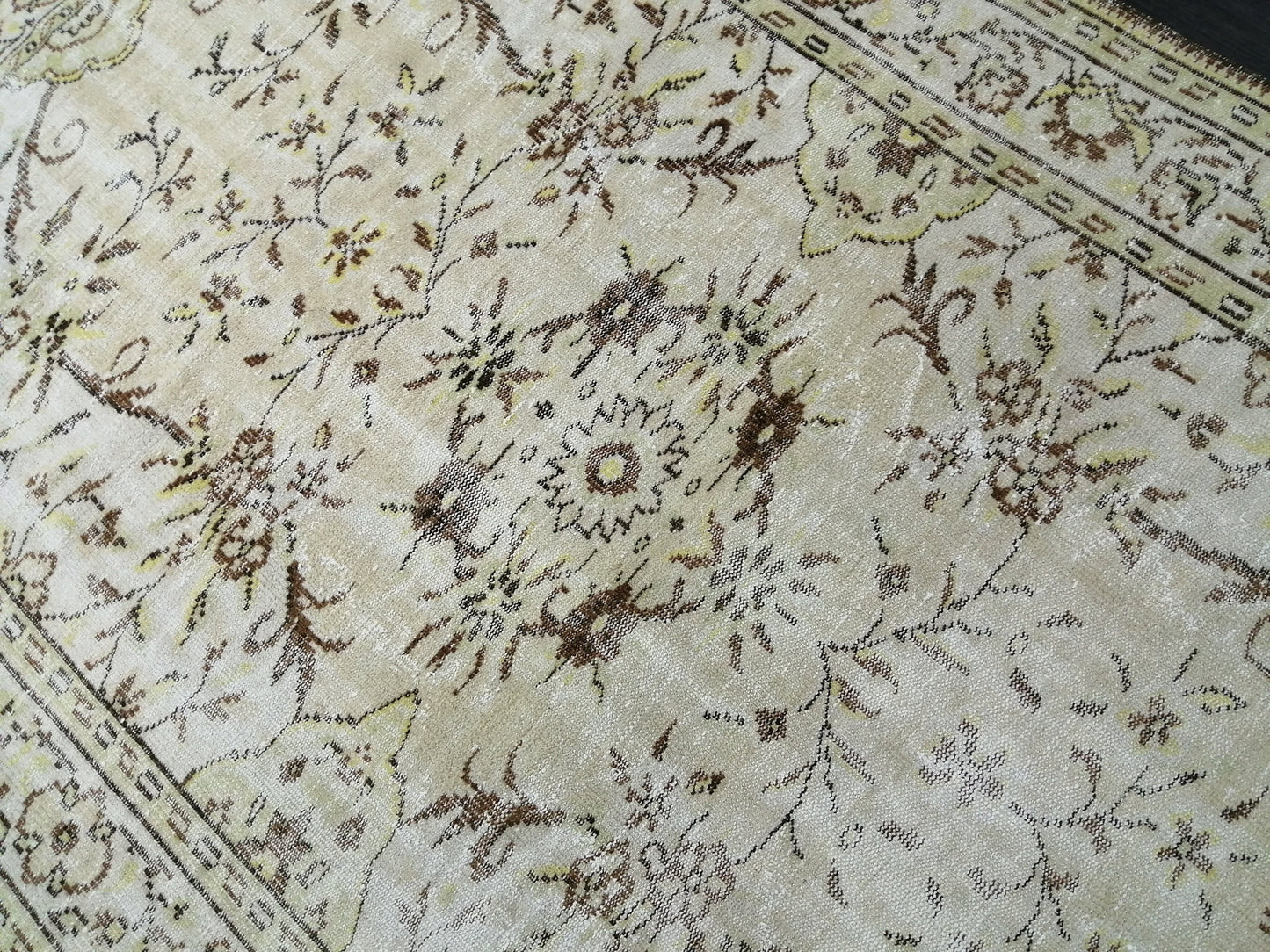 6x9 Muted Handmade Rug Oushak Rug, Rustic Rug Boho Rug, Muted Home Decor Rug Turkish Rug, Farmhouse Rug Persian Rug Hand Knotted Rug