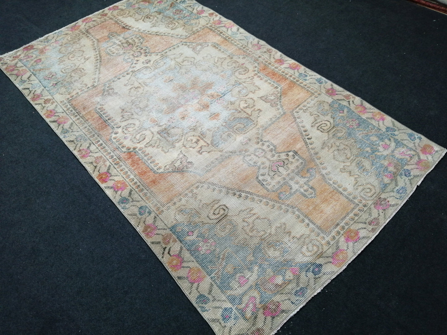 4x7 Rugs, Hand Made Rug, Oushak Rug, Rustic Rug, Bohemian Rug, Rug Runner, Turkish Rug, Farmhouse Rug, Vintage Rug, Wool rug