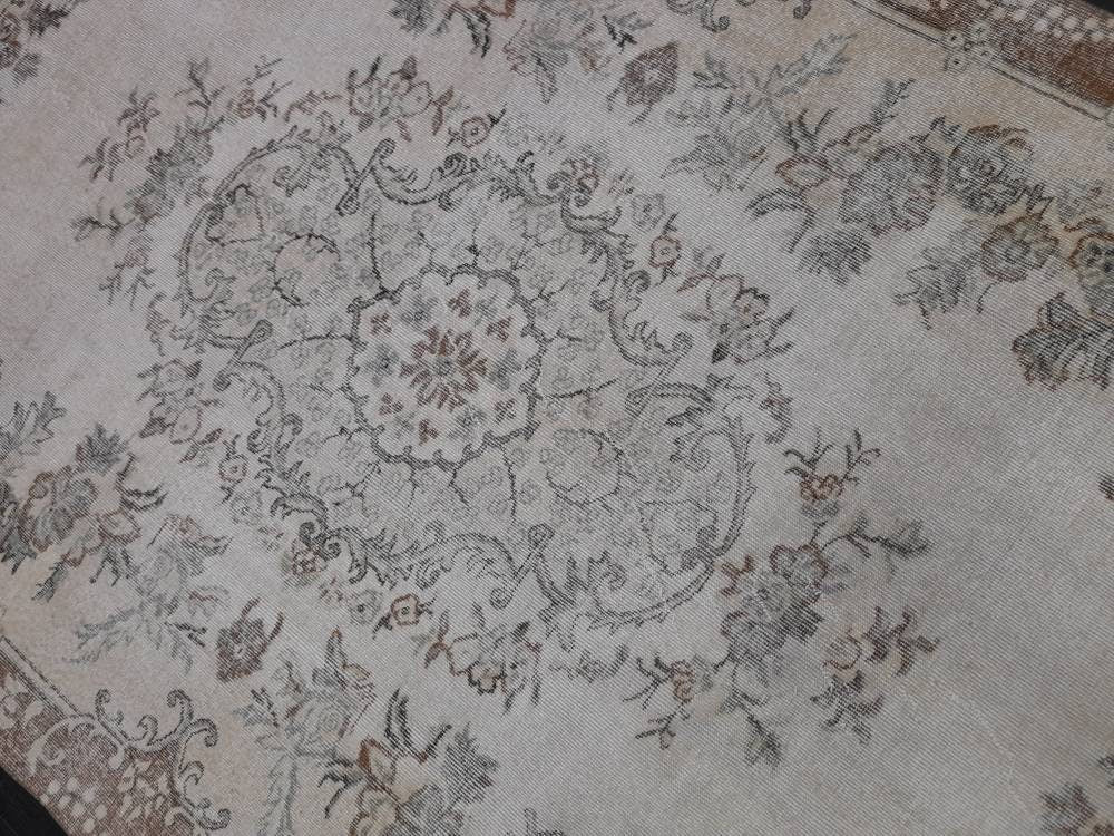 MUTED TURKISH RUG 6.4 x 10.3 Oushak Rug Vintage Oushak Rug Vintage Rug Wool Rug Hand Made Rug Vintage Persian Rug Vintage Oriental Rug