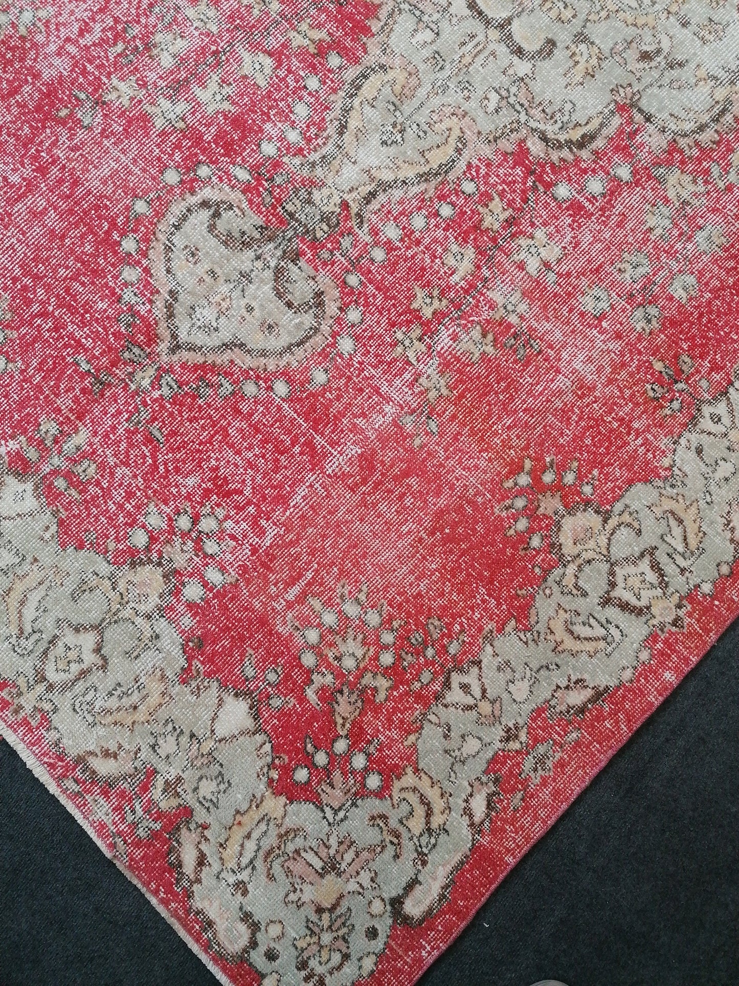 9'7x5'6 turkish oushak rug vintage oushak rug vintage runner rug wool oushak rug distressed hand made rugs