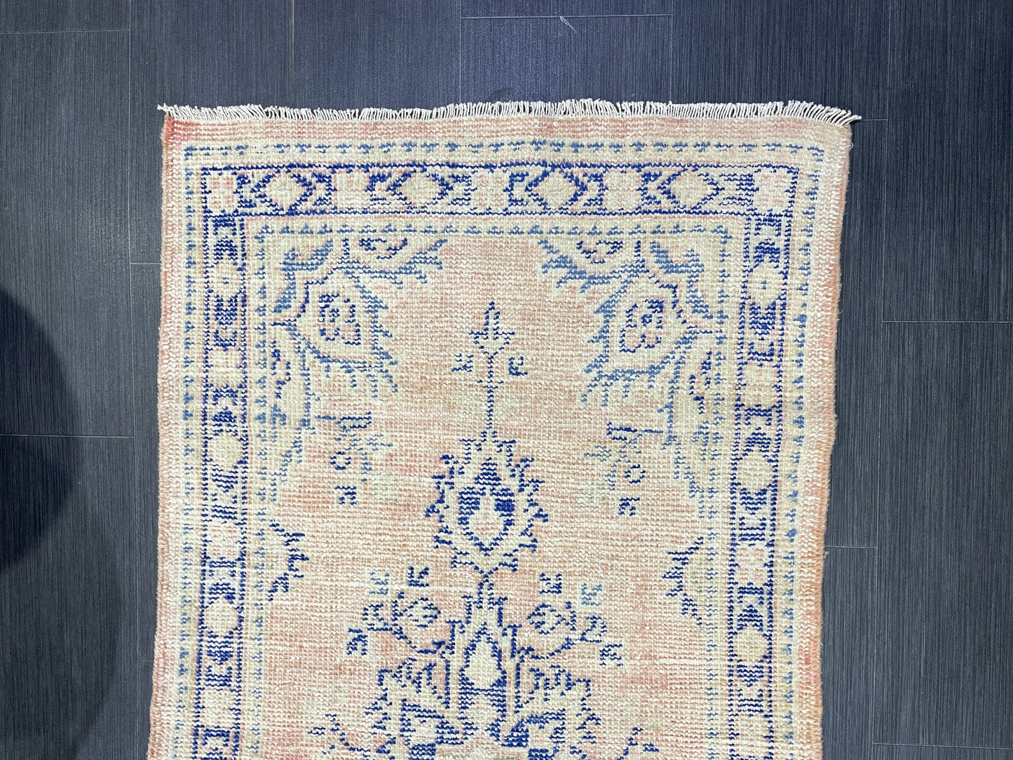 Antique Rug, Vintage 2.8 x 5.5 Rug, Turkish Wool Rug, Oushak Rug, Distressed Rug, Hand Knotted Rug, Persian Rug, Handmade Rug