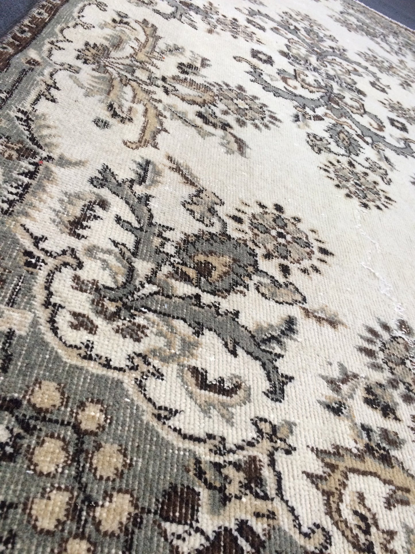French Inspired Fleur-de-lis Motif Minimalist Rug,Bohemian Rug,Big Area Rug,Antique Rug,Oushak antique Rug,Hand woven Rug,Weaving Rug