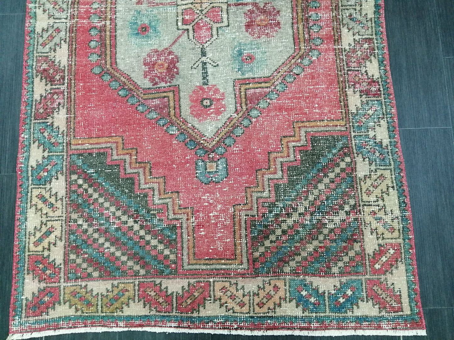 6.4 x 3.6 Rugs, Hand Made Rug, Oushak Rug, Rustic Rug, Bohemian Rug, Rug Runner, Turkish Rug, Farmhouse Rug, Vintage Rug, Wool rug