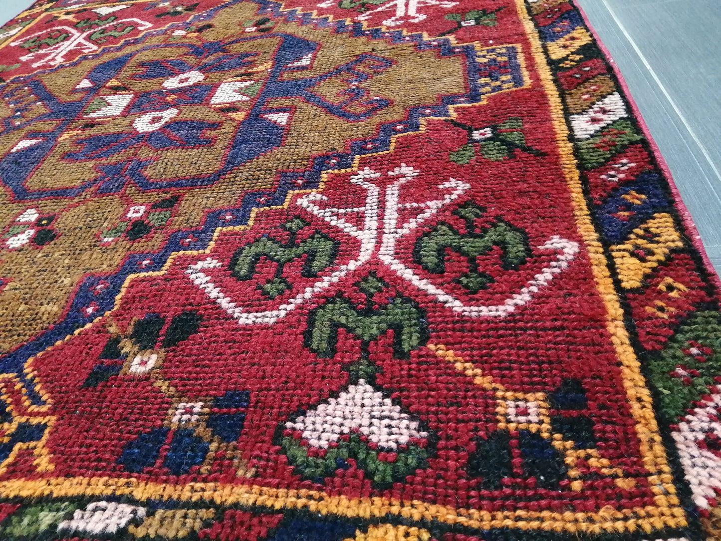 10.9 x 3.3 Oushak Runner Rug Turkish Runner Rug Vintage Runner Rug  Hallway Runner Rug Kitchen Runner Rug Wool Runner Rug Wool Oushak Rug