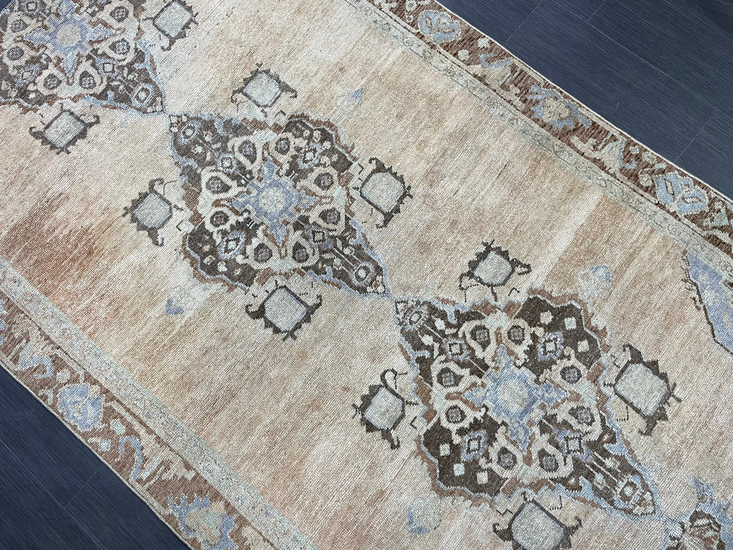 Turkish Rug, Muted Handknotted 4.5 x 8.3 Rug, Handmade Rug, Persian Rug, Vintage Wool Rug, Turkish Kitchen Rug