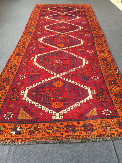 9.8 x 3.9 Persian Runner Rug Turkish Runner Rug Vintage Runner Rug Hallway Runner Rug  Wool Runner Rug Wool Oushak Rug