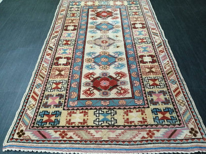 3.8x6.6 Rug Hand Made Rug, Oushak Rug, Soft wool Rug, Rug Fun Rug Turkish Rug, Farmhouse Rug, Vintage Wool Carpet Oriental Rug