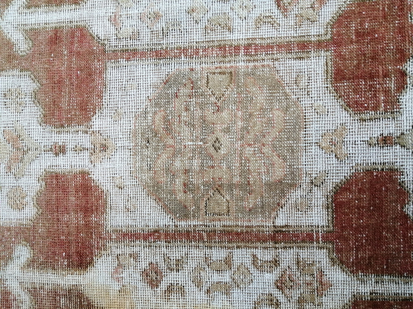 5 x 8.7 Distressed OUSHAK RUG TURKISH Oushak Rug Vintage Oushak Runner Rug Vintage Rug Wool Oushak Rug Hand Made Rugs Vintage Turkish Rug