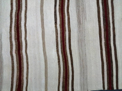 5.4 x 13 Flat Woven RUG TURKISH Rug Vintage Flat woven Runner Rug Vintage Runner Rug Wool Hand Made Rugs Muted Oriental rug