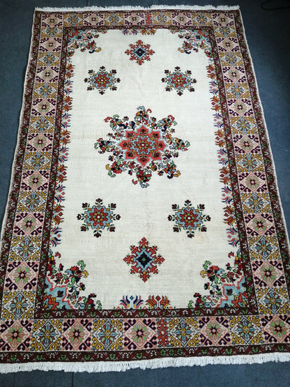 6.5 x 9.8 OUSHAK RUG TURKISH Oushak Rug Vintage Oriental Rug Vintage Persian Rug Rug Persian Rug Hand Made Rugs Vintage Turkish Rug