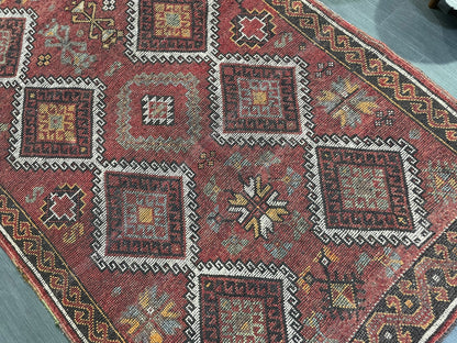 Handmade Rug, Oushak 5.3 x 10.9 Rug, Rustic Rug, Turkish Rug, Farmhouse Rug, Vintage Rug, Wool rug Hand Knotted Rug