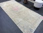 Distressed RUG, Vintage 3.4 x 7.2 Rug, Oushak Rug, Handmade Rug, Turkish Rug, Antique Rug, Farmhouse  Rug, Persian Rug,Rustic Rug