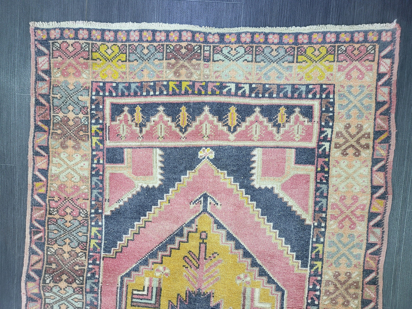 3.6 x 6 Hand Knotted Rug,  Handmade Rug, Oushak Rug,  Natural Wool Rug, Oriental Rug Plush Turkish Rug, Farmhouse Rug, Vintage Persian rug
